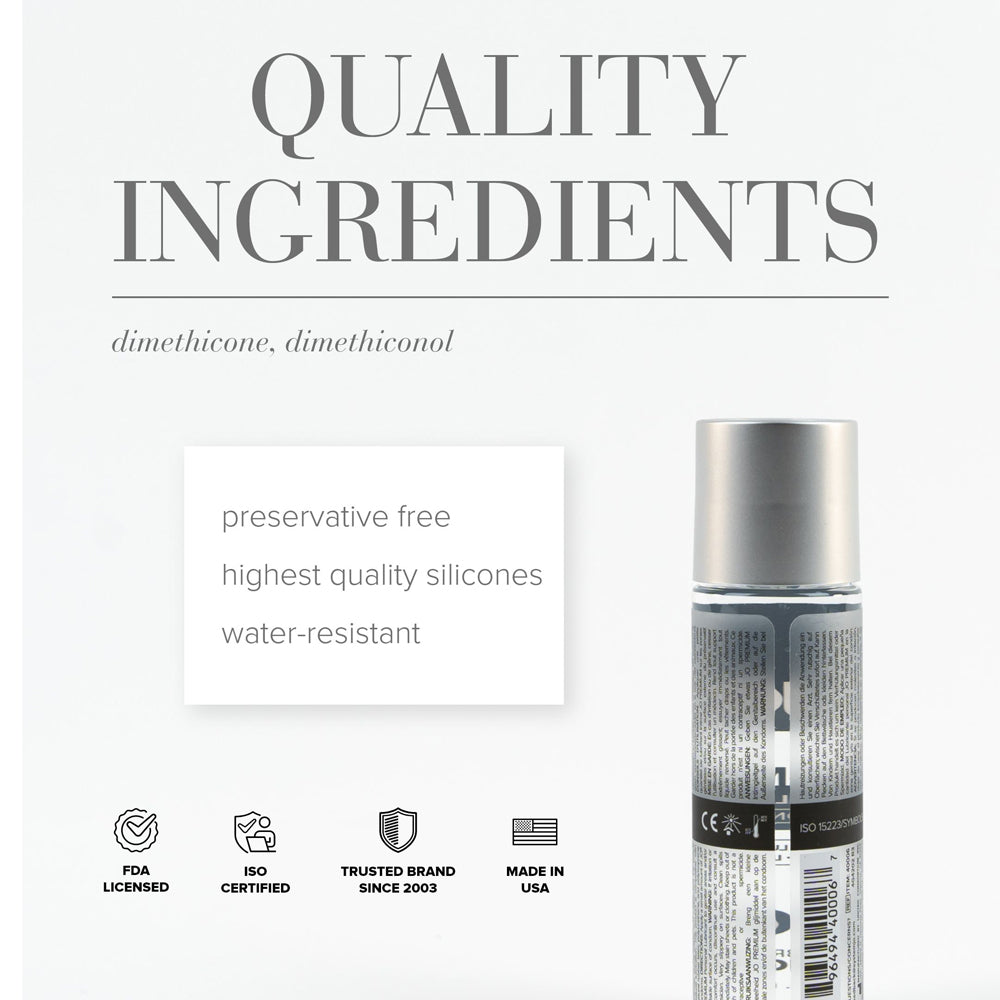 JO Premium Original Silicone-Based Lubricant 2 oz.