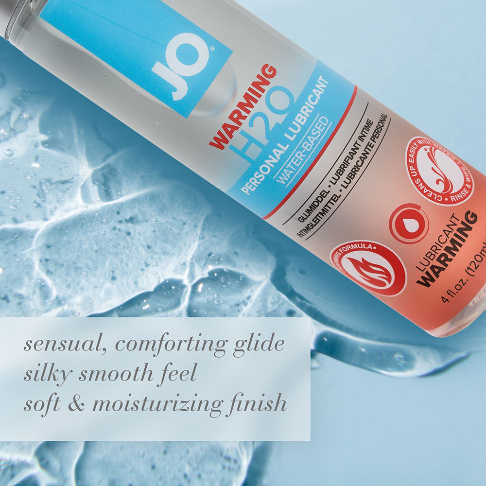 JO H2O Warming Water-Based Lubricant 4 oz.