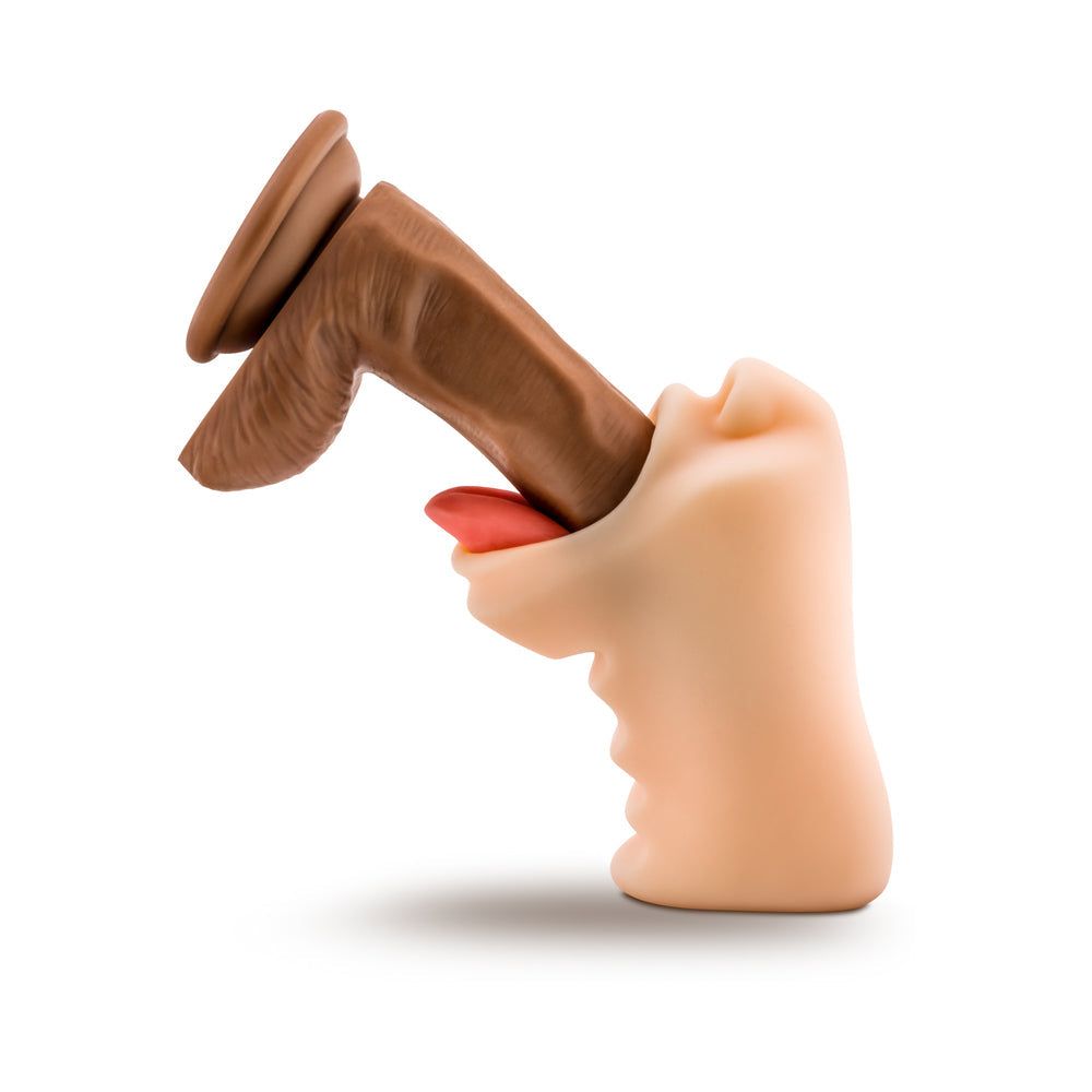 X5 Men Oral Anne Mouth Stroker Beige