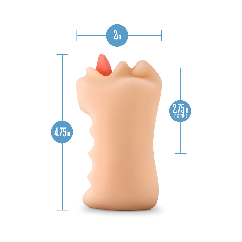 X5 Men Oral Anne Mouth Stroker Beige