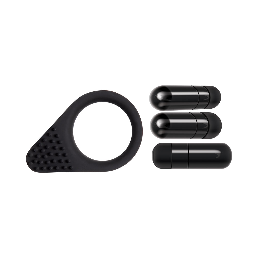 Zero Tolerance Black Knight Vibrating Cockring Black