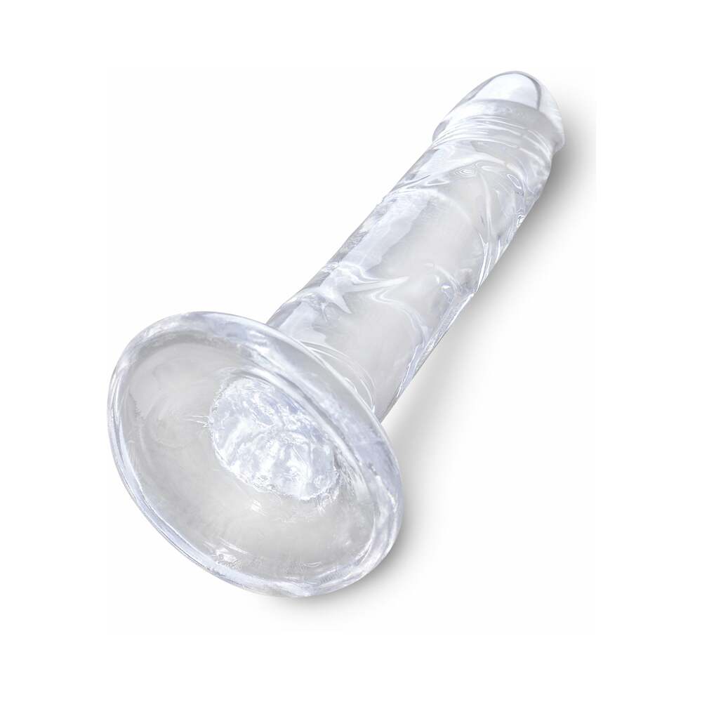 King Cock Clear 6 in. Cock Realistic Dildo With Suction Cup