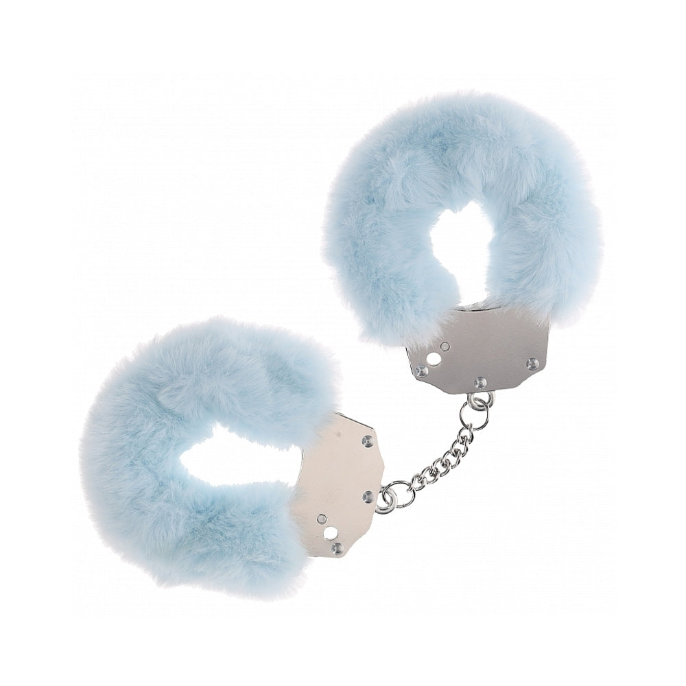 Ouch! Heavy-Duty Fluffy Handcuffs Powder Blue