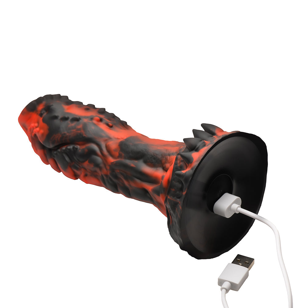 Creature Cocks Inferno Cock Vibrating Silicone Dildo with Remote