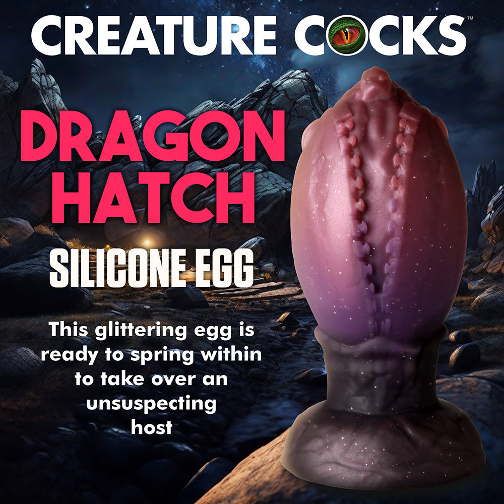 Creature Cocks Dragon Hatch Silicone Egg Large