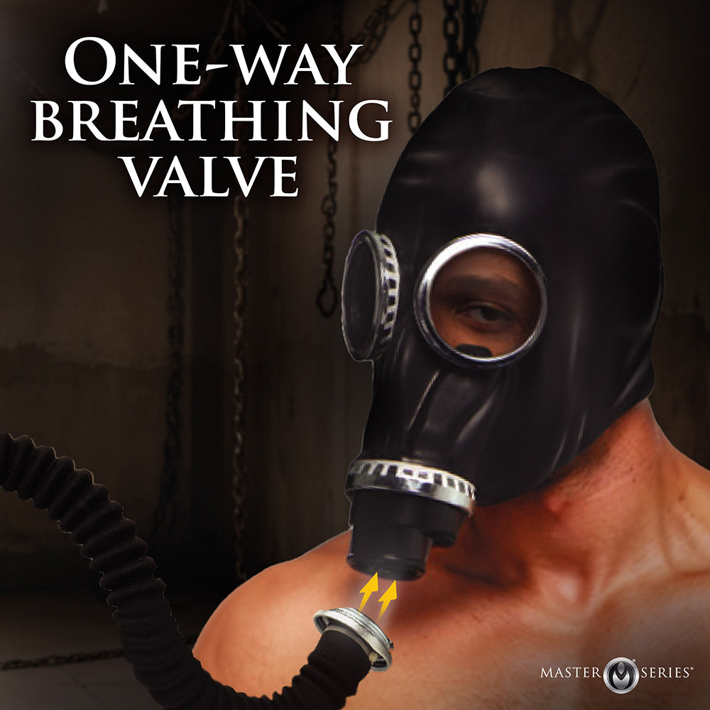 Master Series Rubber Gas Mask with Bottle