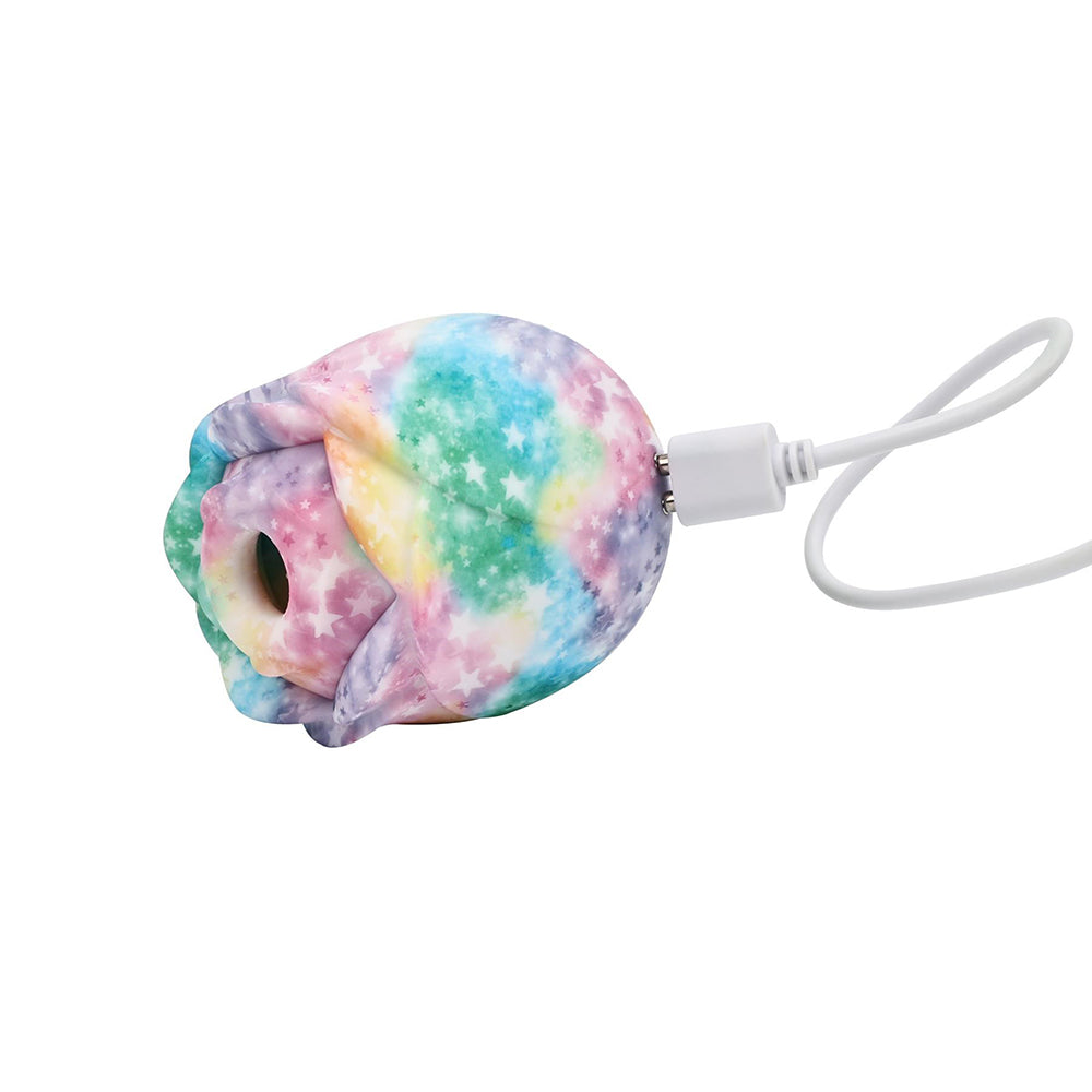 Adam & Eve Eve''s Ravishing Rose Tapping Clitoral Stimulator Rainbow