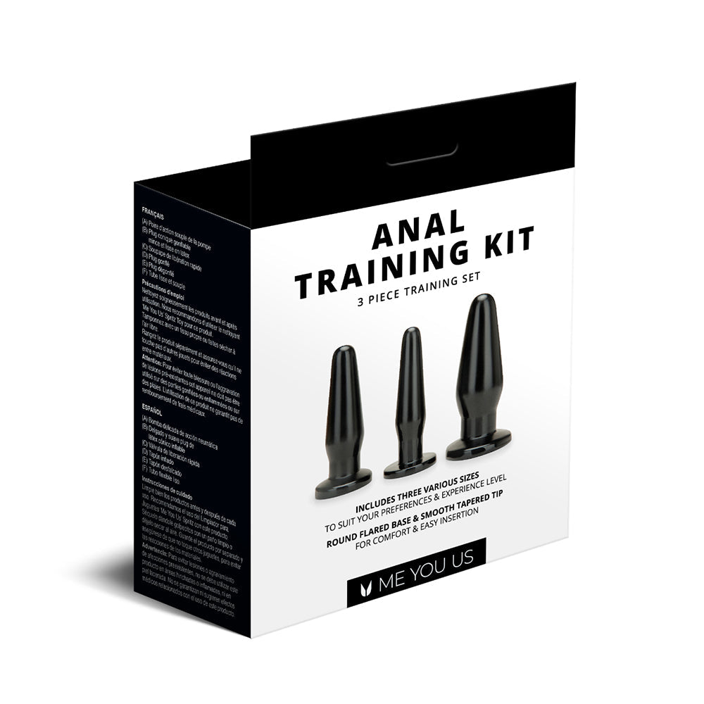 Me You Us Anal Training Kit 3-Piece Plug Set