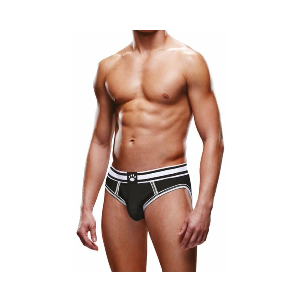 Prowler Open Brief Black/White 2XL