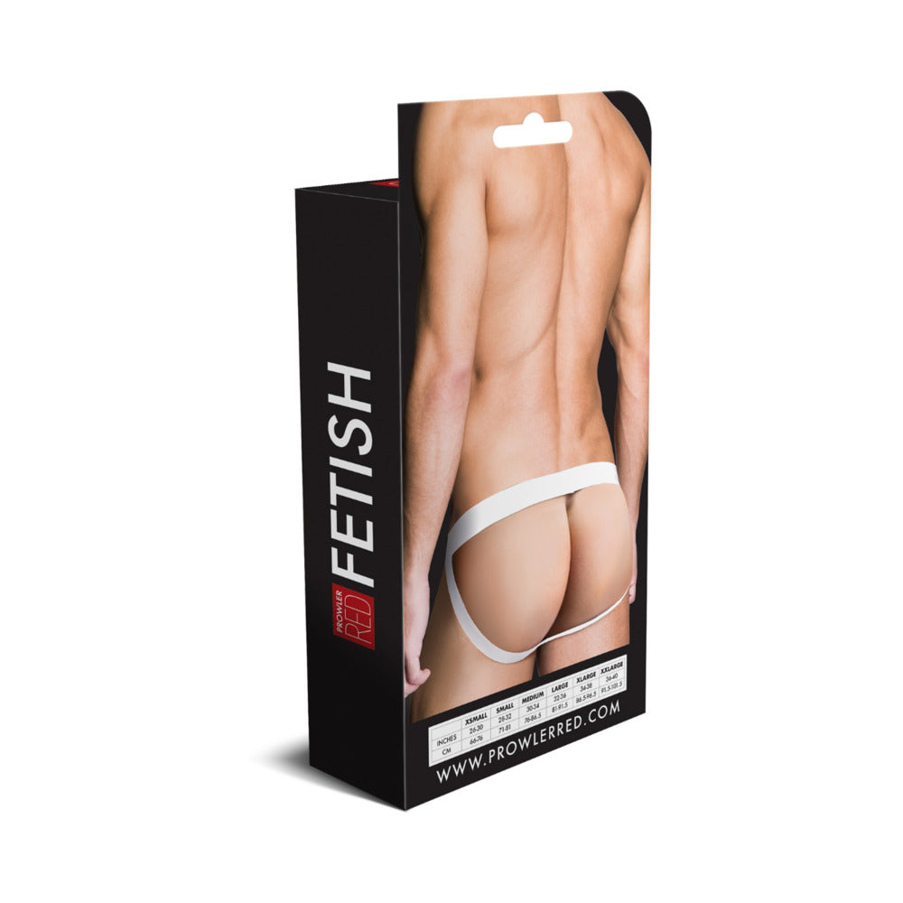 Prowler RED Assless Cockring Jock Strap White S