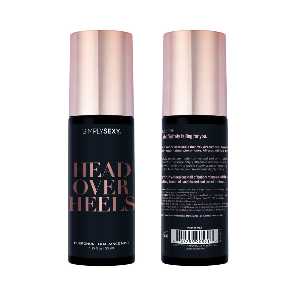 Simply Sexy Pheromone Body Mist Head Over Heels 3.35 oz.