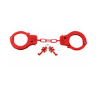 Fetish Fantasy Series Metal Designer Handcuffs Red
