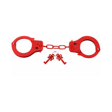 Fetish Fantasy Series Metal Designer Handcuffs Red