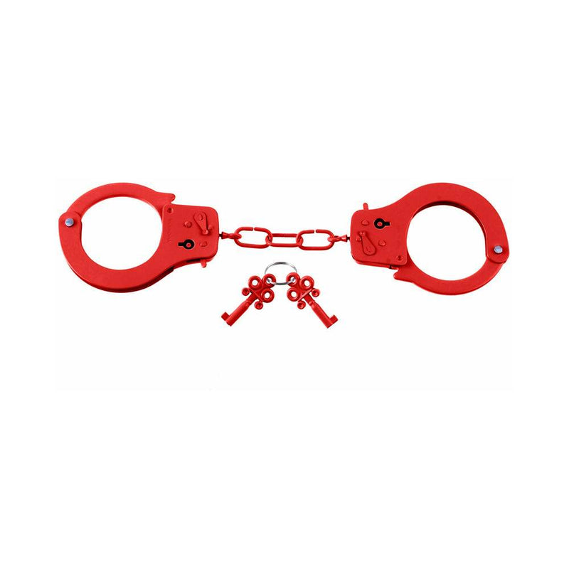 Fetish Fantasy Series Metal Designer Handcuffs Red