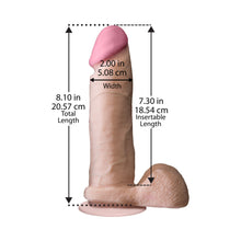 The Realistic Cock - UR3 - 8 Inch White
