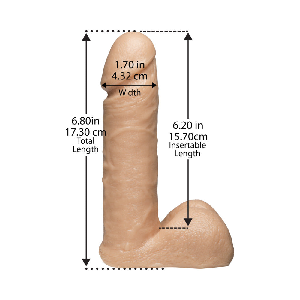 Vac-U-Lock - 6 Inch UR3 Cock White