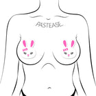 Pastease White Bunny with Pink Bow Pasties
