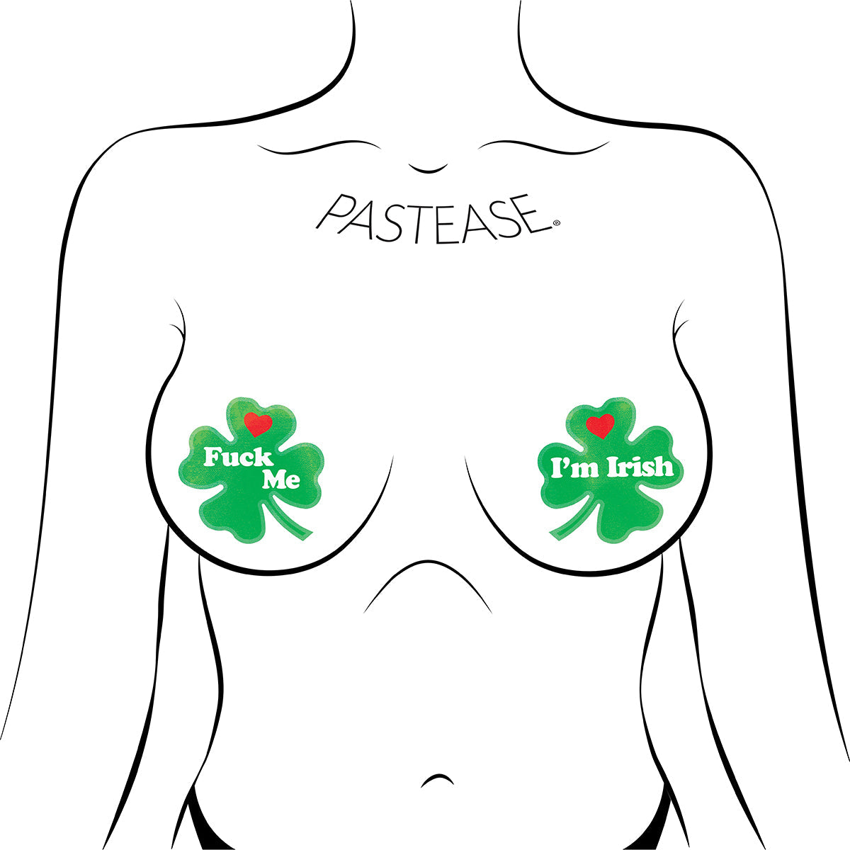 Pastease Fuck Me I''m Irish Shamrock Pasties