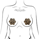 Pastease Lace Flower Pasties Beige/Black