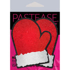 Pastease Glitter Santa Mittens Pasties Red/White