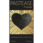 Pastease Everyday Reusable Heart Pasties Black