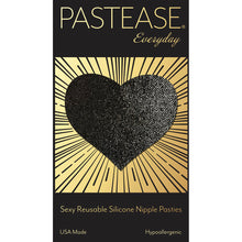 Pastease Everyday Reusable Heart Pasties Black