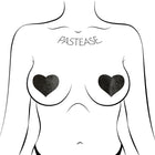 Pastease Everyday Reusable Heart Pasties Black