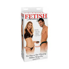 Fetish Fantasy Series For Him or Her Vibrating 6 in. Hollow Strap-On Beige/Black