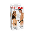 Fetish Fantasy Series For Him or Her Vibrating 6 in. Hollow Strap-On Black