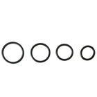 Sportsheets Rubber O-Ring 4-Pack Black