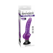 Waterproof Wall Bangers Realistic Vibrator With Suction Cup Purple
