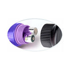 Waterproof Wall Bangers Deluxe Bunny Realistic Rabbit Vibrator With Suction Cup Purple