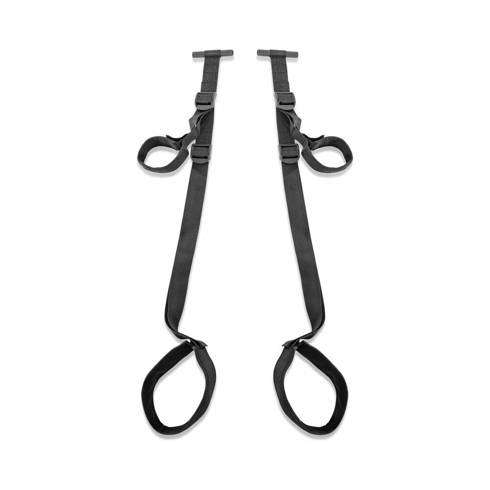Fetish Fantasy Series Adjustable Fantasy Door Swing Black
