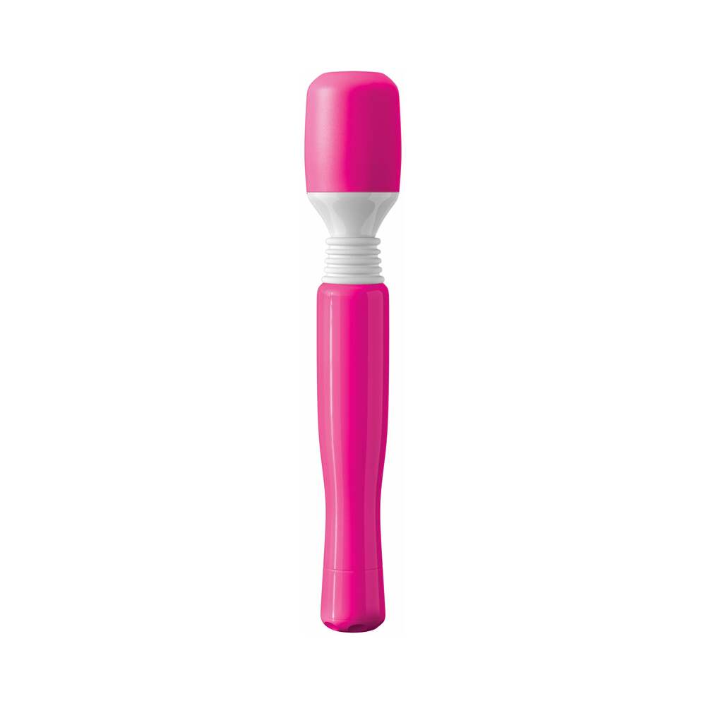 Mini Wanachi Waterproof Massager Flexible Silicone Wand Vibrator Pink
