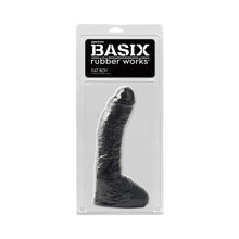 Basix Rubber Works Fat Boy 10 in. Dildo With Balls Black