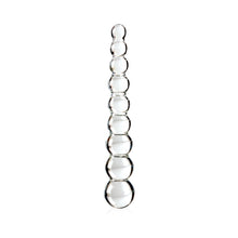 Icicles No. 2 Beaded 8.5 in. Glass Dildo Clear