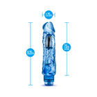 Naturally Yours Wild Ride Realistic 9 in. Vibrating Dildo Blue