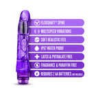Naturally Yours Mambo Vibe Realistic 9 in. Vibrating Dildo Purple