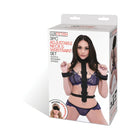 Lux Fetish 3-Piece Adjustable Neck & Wristraint Set Black