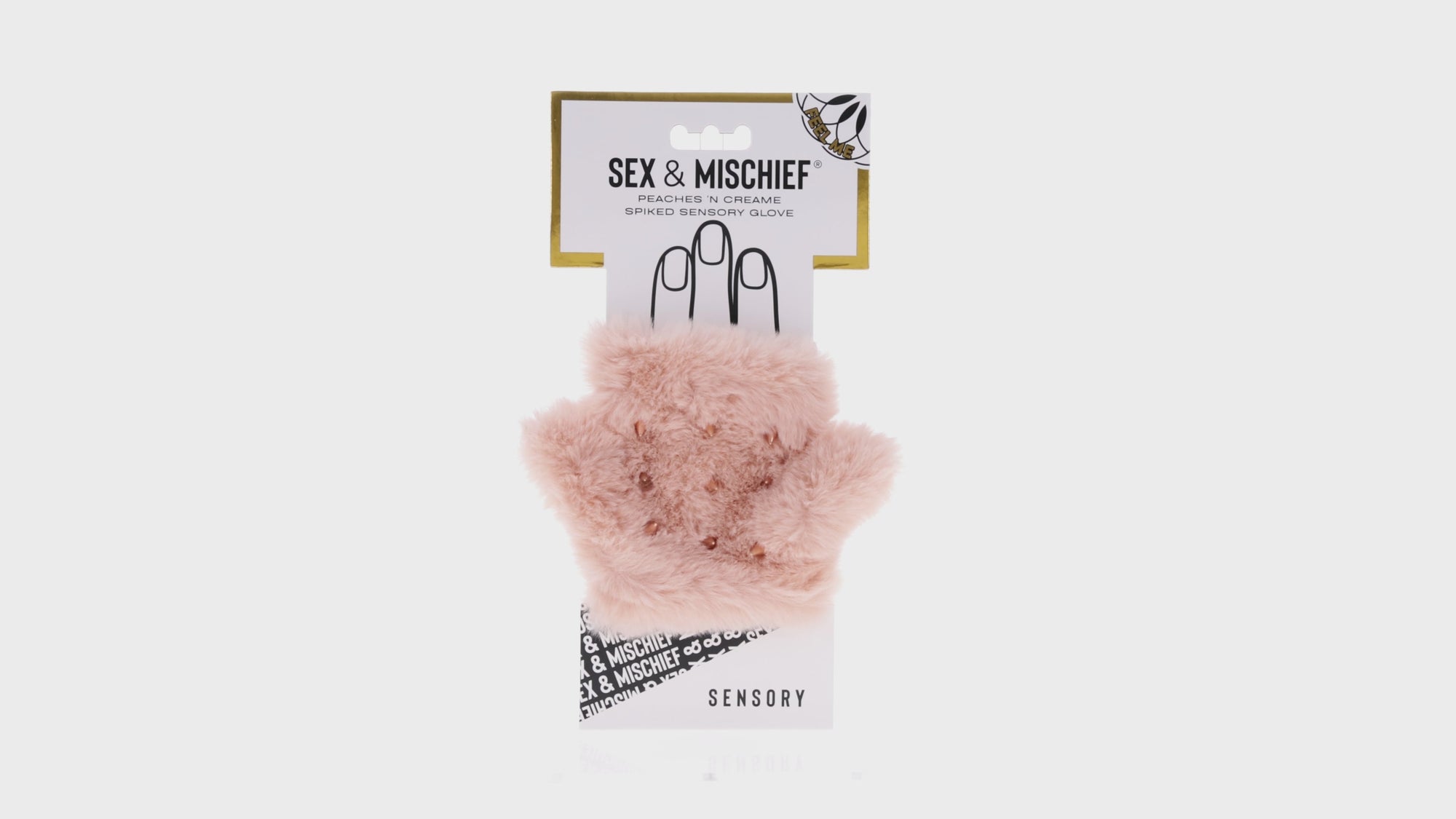 Sportsheets Sex & Mischief Peaches ''n CreaMe Spiked Sensory Glove