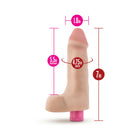 X5 Plus Realistic 7 in. Vibrating Dildo Beige