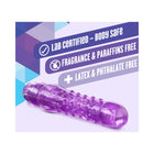 Naturally Yours Bump n'' Grind Textured Slimline Vibrator Purple