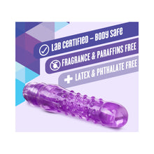 Naturally Yours Bump n'' Grind Textured Slimline Vibrator Purple