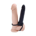 Fetish Fantasy Series Double Trouble Dual Cockring Strap-On With 5.5 in. Dildo Black