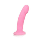 Luxe Cici 6.5 in. Curved Silicone Dildo Pink