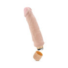 Au Naturel Home Wrecker 9.5 in. Dual Density Vibrating Dildo Beige