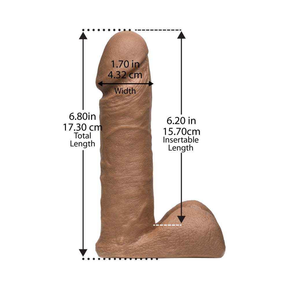 Vac-U-Lock - 6-Inch ULTRASKYN Cock Brown