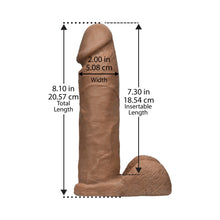Vac-U-Lock - 8-Inch ULTRASKYN Cock Brown