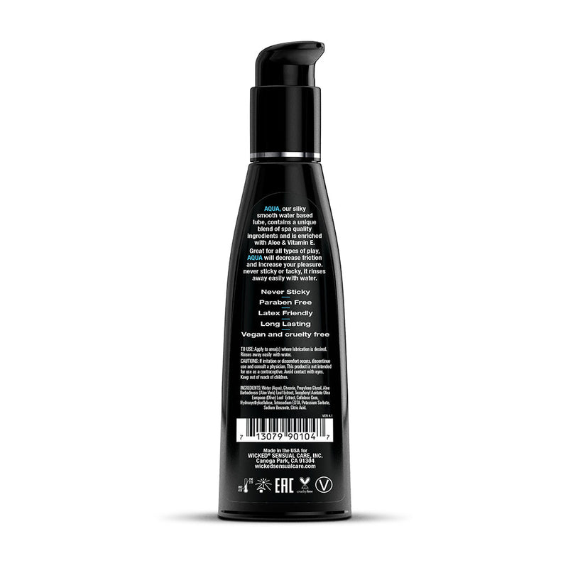 Wicked Aqua Water-Based Lubricant 4 oz.