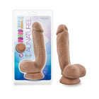 Au Naturel Macho 8.5 in. Posable Dual Density Dildo with Balls Tan